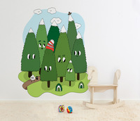 FOREST TREES WALL DECAL