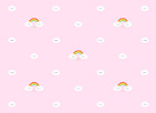 RAINBOW CLOUDS WALLPAPER PINK