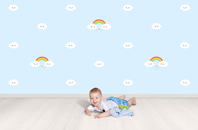 RAINBOW CLOUDS WALLPAPER