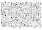 FUNKY DOODLES COLOR IN WALLPAPER