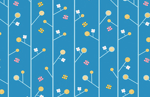 BLOSSOM STEM WALLPAPER - WALL&PAPER