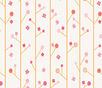 BLOSSOM STEM WALLPAPER- WALL&PAPER